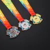 Medallas metálicas personalizadas de competición para empresas, escuelas, eventos de maratón, placas de honor doradas, plateadas y de bronce, diseños creativos