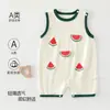 Roupas de bebê para o verão, macacão leve e respirável para recém-nascidos, macacão de bebê unissex para engatinhar, traje para ar condicionado, macacão