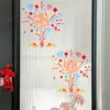 Decoração para Casa Nova Grades de Janela Adesivos de Cozinha Adesivos Eletrostáticos Layout Suprimentos para Cerimônia de Inauguração