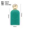 Processamento e Personalização de Frasco de Perfume Flocado 100ml Frasco Pequeno Transparente para Recarga de Perfume Frasco de Vidro Frasco Vazio Tampa de Perfume Flocado