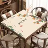 Nueva mesa de mahjong de cuero de diatomeas estilo chino, tapete absorbente de agua para ajedrez y cartas, mesa cuadrada de uso doméstico y mesa de ocho jugadores, tapete antideslizante