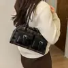 Bolso Cruzado Popular de Cuadros Bolso de Bowling para Mujer 2025 Invierno Nuevo Moda Bolso de Hombro de Alta Gama
