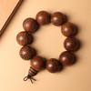 Pulseras de Madera de Ala de Pollo para Hombres y Mujeres, Pulseras de Cuentas Budistas Naturales para Parejas, Rosario de Madera de Nuevo Estilo Étnico, Joyería de Mano