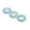 Cuarcita Jade Hielo Color Transparente Anillo de Carrera Accesorios al por Mayor Anillo de Seguridad de Jade Pan DIY Pulsera Accesorios con Cuentas