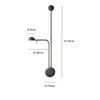 Lámpara de Pared LED de Diseño Escandinavo Minimalista Moderna para Dormitorio, Estudio, Mesita de Noche, Pared de Fondo de Sala de Estar, Lámpara de Pared LED Creativa