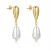 Amazon populares aretes de bola simples europeos y americanos para mujer aretes largos esféricos personalizados de moda geométrica nicho combinables