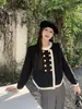 Cárdigan de punto irregular estilo francés Chanel para mujer, nuevo diseño otoño/invierno 2026, top de longitud corta