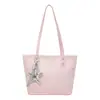 Bolsa Tote Grande e Estilosa para Mulheres, Bolsa de Ombro para o Dia a Dia de Novo Estilo, Bolsa Casual Elegante e Moderna, Camurça