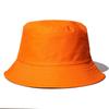 Sombrero de Pescador Color Puro Procesado Logo Familiar Impreso Casual al Aire Libre Grupo de Estudiantes Sombrero de Sol Ala Ancha