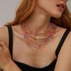 Bohemio Europeo y Americano Retro Nuevo Hecho a Mano Collar de Cuentas de Arroz Personalizado Moda Collar Colorido para Mujer Venta al por Mayor