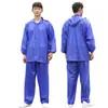 Impermeable de Dos Piezas para Hombre y Mujer, Poncho de Lluvia Grueso a Prueba de Explosiones para Adultos, Conjunto de Pantalones de Lluvia para Exteriores, Grueso a Prueba de Explosiones