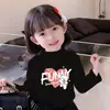 Y2252# Camiseta de Manga Longa para Meninos e Meninas Jaqueta Infantil Grande Outono Camiseta Veludo Alemão Outono Novo Roupas Infantis de Outono