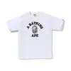260g Marca de Moda Venta al por Mayor Transfronteriza Camiseta Pesada Bape Cabeza de Mono Tiburón