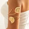 Joyería Yongge Joyería Transfronteriza Flor Brazalete de Brazo Abierto Estilo Punk Anillo de Brazo Geométrico Cadena de Brazo para Fiesta en la Playa