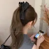 Pinza de Plátano con Lazo de Lunares Estilo Coreano Pinza para el Pelo de Alta Gama para Recogido en la Parte Posterior de la Cabeza Pinza de Garra Grande Pinza Vertical Pinzas Accesorios para el Cabello