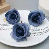 Flores Rosa Europeia de Seda Decoração de Cena de Casamento Flores Artificiais Enfeites DIY Flores Biomórficas Acessórios Feitos à Mão