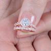 Nuevo Set Creativo de Anillos para Mujer, Anillo Retorcido, Chapado en Cobre con Oro Rosa, Joyería de Anillo de Moda para Mujer