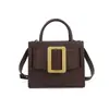 2026 Nuevo Bolso Cruzado de Hombro Versátil de Moda Estilo Coreano Bolso Cuadrado Pequeño Simple a la Moda para Mujer con Hebilla de Aluminio