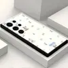 Oso Lindo con Lazo de Nudo Japonés y Coreano Más Vendido Funda de Teléfono de Dibujos Animados para Samsung S24Ultra S25 Funda Suave de Silicona Mate