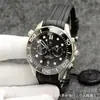 Relógio Seamaster 300 Guerreiro Negro Relógio Mecânico Totalmente Automático Série Multifuncional À Prova d'Água Mergulho Relógio Masculino Seamaster