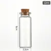 22 Botellas Corchadas, Botellas de Dulces, Botellas Dispensadoras de Píldoras de Madera de Aloes, Frascos de Grava de Cristal, Vidrio Transparente
