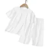 Conjunto de Pijama Infantil Verão Fino Respirável Toque Gelado Meninos e Meninas Conjunto de Roupas de Casa Pai-Filho Roupas de Casa Infantis