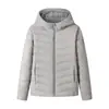 Chaqueta de plumón para mujer Colección Otoño/Invierno 2026, Chaqueta de plumón ligera con capucha, 90% plumón de pato blanco, Cálida y versátil, Abrigo de plumón moderno