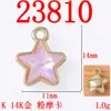 Aleación colgante diy joyería suministro directo transfronterizo color estrella de cinco puntas colgante moda todo-partido accesorios para el cabello ropa accesorios diy