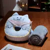 Toalla Cuadrada de Dibujos Animados Almohada para Siesta Meow Artefacto Especial para Dormir en la Mesa del Recreo del Salón de Clases de Primaria Almohada para la Siesta del Almuerzo de Oficina