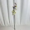 Rama Individual de Flor de Ciruelo Artificial de Alta Calidad, Flor Falsa de Ciruelo de Cera Estilo Chino, Flor Seca para Decoración de Sala de Estar en Casa, Arte Floral de Boda, Adorno Inspirado en Zen