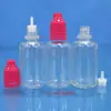 Botella gotero de seguridad dual a prueba de niños para mascotas de 30 ml con punta fina y tapón interior para aceites esenciales, tinta de tatuaje, pigmento y botellas vacías
