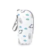Funda Isotérmica para Biberón con Estampado de Bosque y Película de Aluminio para Conservación del Calor y Aislamiento, Portátil para Viajes de Madre y Bebé, Se Puede Colgar en el Cochecito