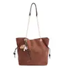 Moda para el Trabajo Elegante Fresco Casual Estilo Coreano Simple y Elegante Gran Capacidad Personalizado Bolso de Hombro tipo Tote