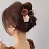 Nuevo Modelo 2025 Diseño Sencillo Pinza para el Cabello de Tiburón con Forma de Ola para la Parte Trasera de la Cabeza, Pinza Grande de Gama Alta para Mujeres