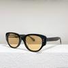 Nuevas gafas de sol ovaladas de estilo coreano a prueba de sol, gafas de sol blancas con personalidad de ojo de gato para mujer, gafas de sol para miopía para hombre a la moda