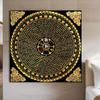 Nuevo estilo chino Xizang Thangka redondo Zen pegatinas combinadas mural pasillo sala de estar sofá pared de fondo mural Tangka