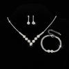 Conjunto de Brincos e Colar com Franjas Cravejados de Diamantes em Forma de Gota Estilo Francês, Corrente de Clavícula Fashion, Pingente de Joia de Nicho de Alto Padrão