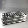 Estante para Tubos de Ensayo de Aluminio Estante para Tubos de Muestreo 15 18 20 22mm Estante para Tubos Colorimétricos Estante para Tubos de Centrífuga Consumibles de Laboratorio