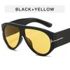 Gafas de Sol Aviador para Hombre de Montura Gruesa Europea y Americana T-meter de Montura Grande Gafas de Sapo de Uñas Gafas de Sol de Moda para Mujer