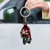 Pingente Plano de Acrílico Decoração para Pendurar no Carro Presente de Feriado Decoração de Mochila Ornamento de Carro