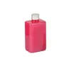 Copo de Chá de Leite Personalizado Processado Garrafa Plástica PET Descartável com Tampa 300ml Garrafa Quadrada Garrafa para Bebida para Viagem Bebida