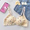 Ropa Interior para Niñas, Estilo Japonés, Alto Valor Estético, para Estudiantes en Período de Desarrollo, Estudiantes de Preparatoria, Algodón Puro, Ultra Delgada, Verano, Sujetador sin Aros, Estilo Dulce
