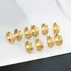 Pendientes de acero inoxidable de venta caliente transfronteriza personalidad de moda para hombres y mujeres mismos pendientes de acero de titanio color acero pendientes de oro de 18 quilates cierre de oreja