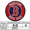 Yaxiu Nuevo Emblema de Equipo Insignia Redonda Parche de Tela Parche de Emblema de Equipo de Béisbol Decoración de Ropa Bolsa Calcomanía