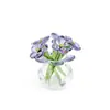 Zibo Vidro Nicho Moda Buquê de Pássaro Arranjo de Flores Enfeites de Vidro Buquê de Flores Eternas Presente Decoração de Mesa