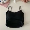 Camisola 2025 Estilo Estrella Misma con Almohadilla en el Pecho Lencería Sexy Sexy Puro Deseo Top Básico de Verano Nuevo Estilo para Mujer