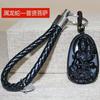 Atacado de chaveiro com pingente de obsidiana Benmingfo, colar masculino com pingente de rato do zodíaco Guanyin de mil mãos, acessórios masculinos e femininos