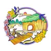 Imán de Nevera Montaña Nariz de Elefante Guilin Pegatina Magnética de Ventana de Madera 3D Souvenir de Viaje de Guangxi En Stock Guilin Hecho a Medida