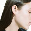 Aretes de Argolla con Textura Aretes de Alta Calidad al Mayoreo Simples Retro Viento Ins Hebilla de Oreja Aretes de Argolla Aretes Europeos y Americanos