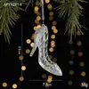 Colgante de Cristal de Hielo Navideño Adorno para Árbol de Navidad Ángel de Acrílico Transparente Luz Decoración de Lujo Utilería para Escena